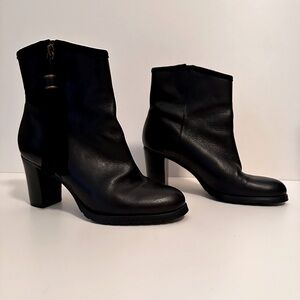 Ralph Lauren booties size 6.5. Black genuine leather with side zippers & tassels